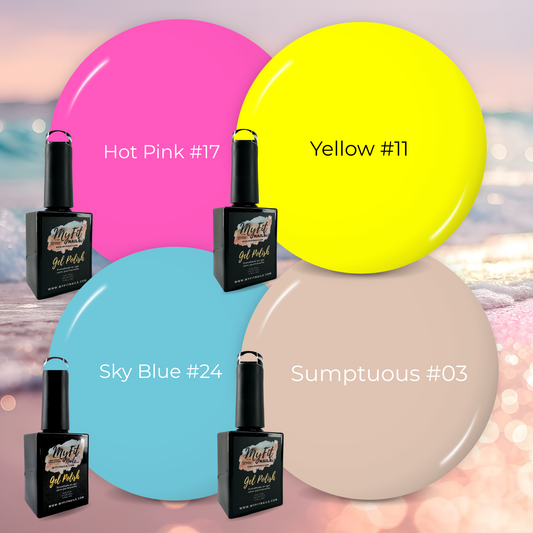 Gel Polish - Sunset Sorbet - Bundle Deal – #03, #11, #17, #24