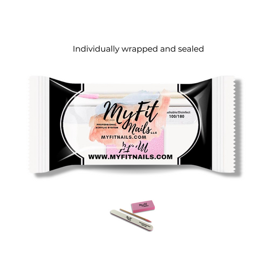 3-Piece Manicure Kit - Grit 100/180 (Individually Wrapped)