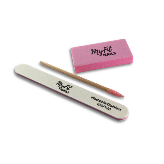 3-Piece Manicure Kit - Grit 100/180 (Individually Wrapped)