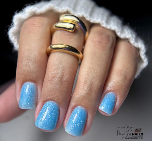 Builder Gel System - Shimmer Sky - Hard Gel - In a Pot