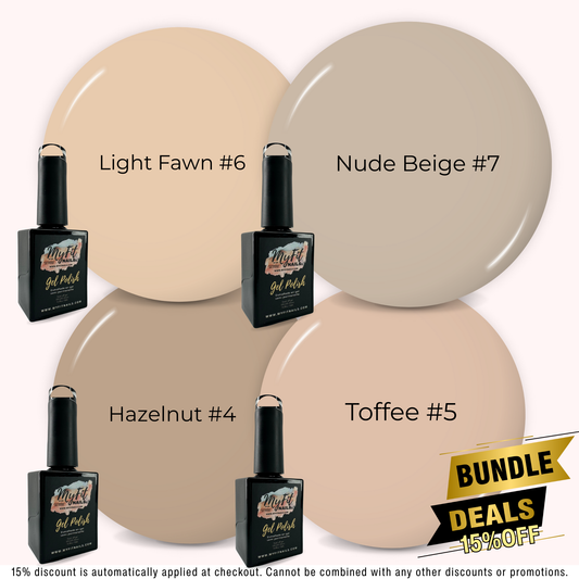 Nude Gel Polish - Bundle Deal – #4, #5, #6,#7