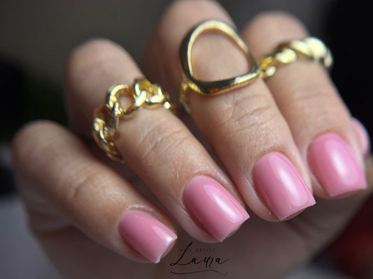 Builder Gel System - Mauve Rose Hard Gel - In a Pot