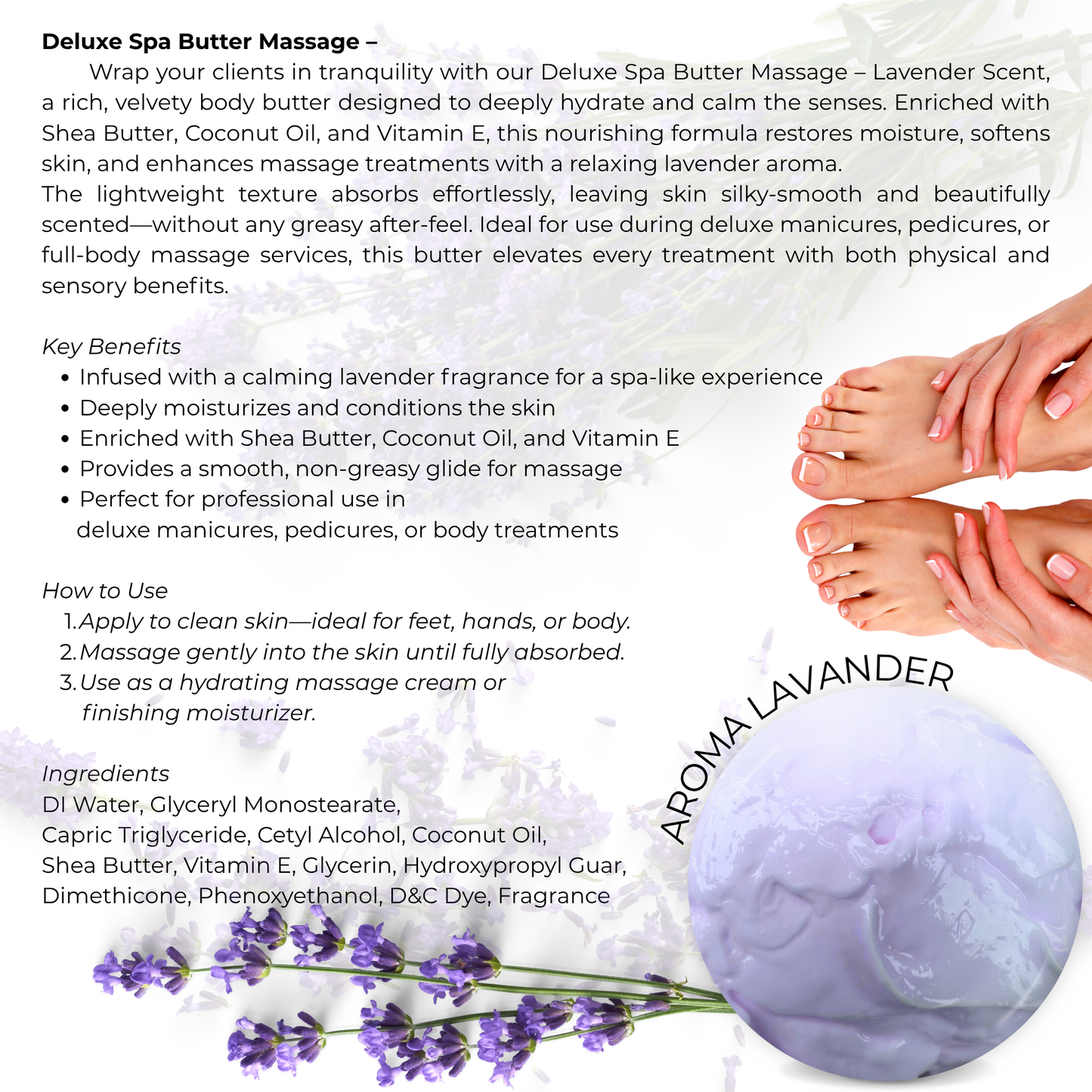 Deluxe Spa Massage Butter - Lavender