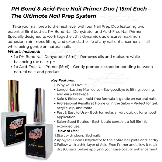 Dynamic Duo - Nail Dehydrator + Acid-Free Nail Primer