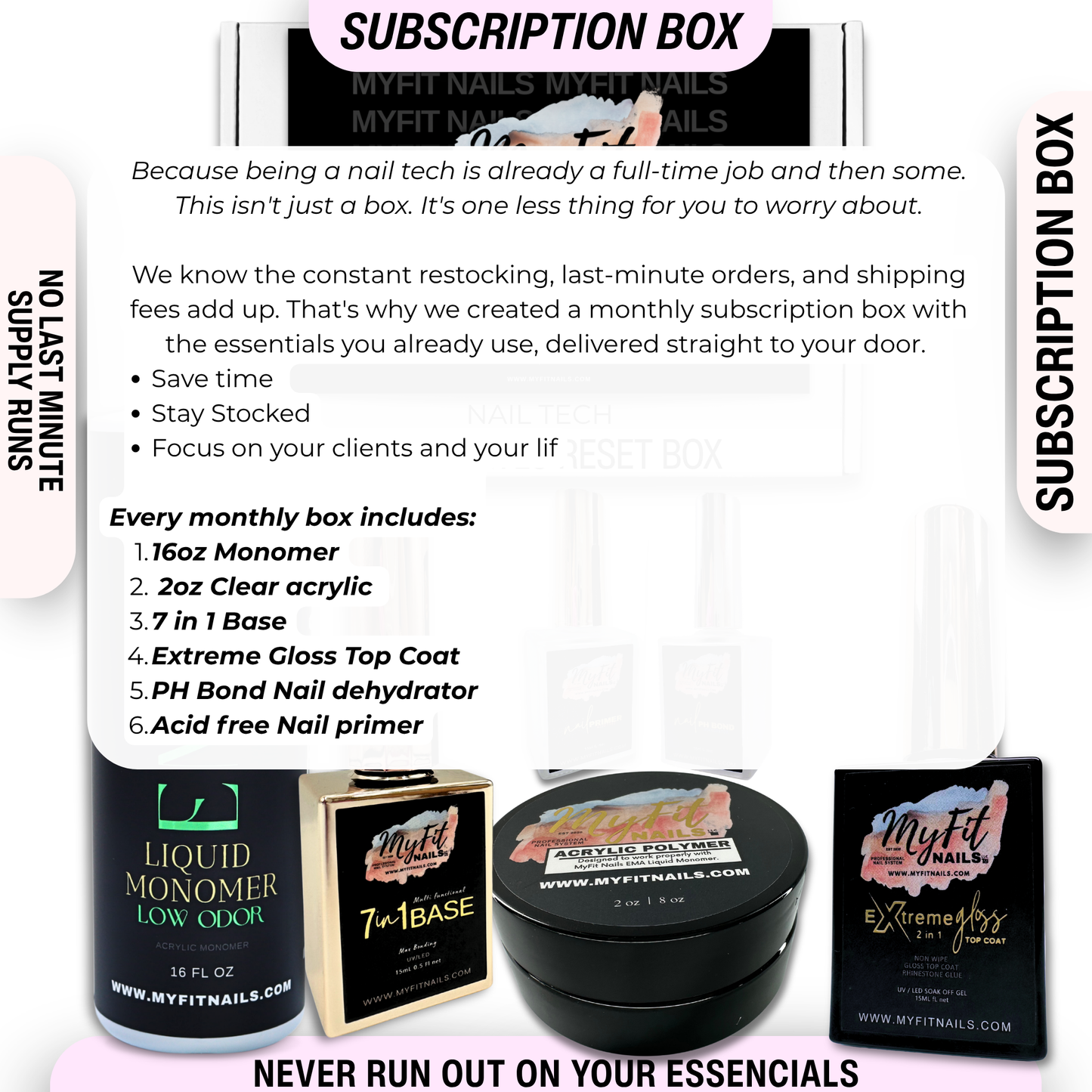 PRO Acrylic Reset Box - Subscription