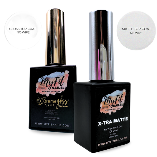 Extreme Finish Duo – Gloss & Matte Gel Top Coats