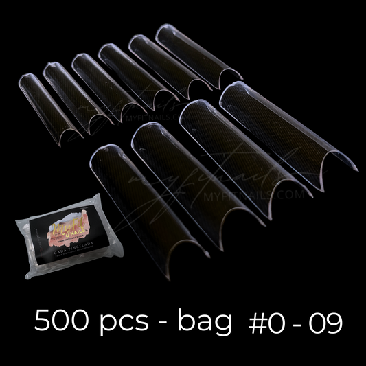 Nail Tips - Square - Extra Extra Long (C-Curved)