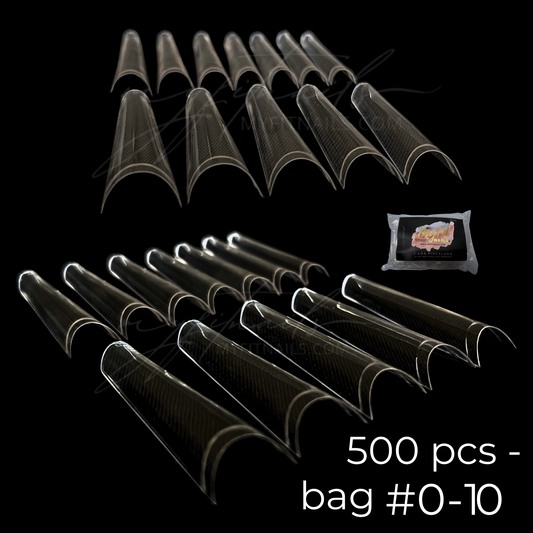 Nail Tips - Coffin - Extra Extra Long (C-Curved)