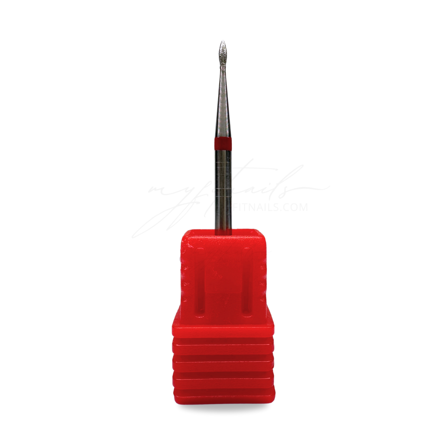 Micro Flame Diamond Nail Drill Bit - Fine (Red)