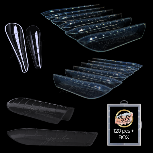 Dual Forms - Round/Stiletto French Tapered - Long (Pre-Pinched)