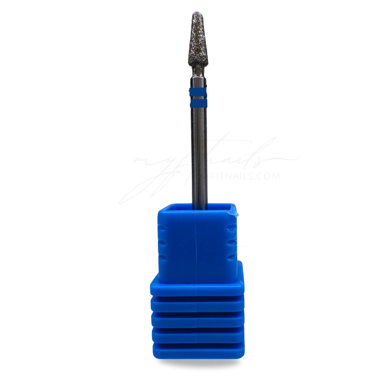 Mini Cone Diamond Nail Drill Bit - Medium (Blue)