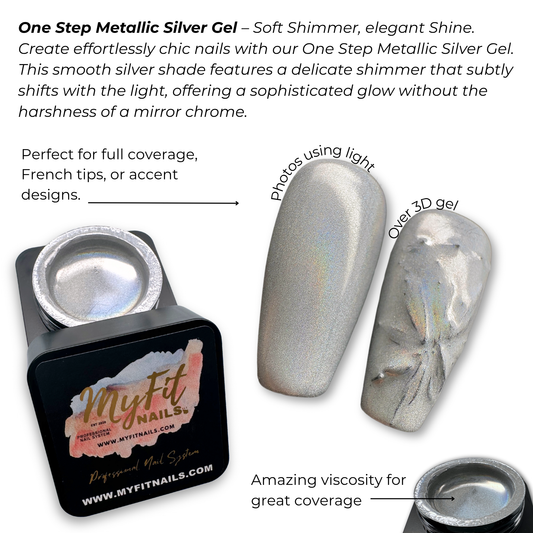 One-Step Metallic Silver Gel – No-Wipe