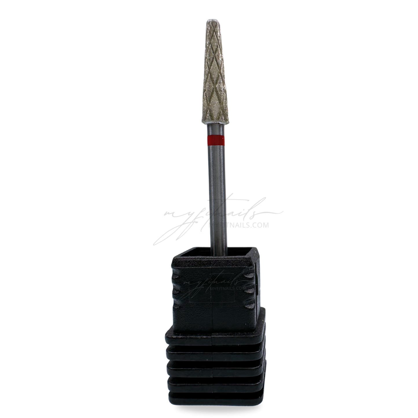 Long Harlequin Cone Nail Drill Bit - Fine (Red)