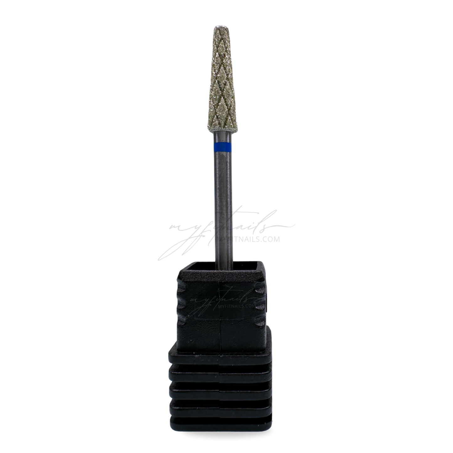 Long Harlequin Cone Nail Drill Bit - Medium (Blue)