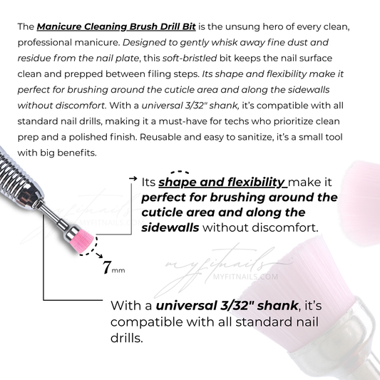 Manicure Cleaning Brush Drill Bit