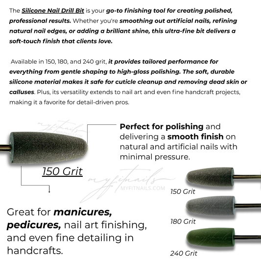Silicone Nail Drill Bit - 150 Grit