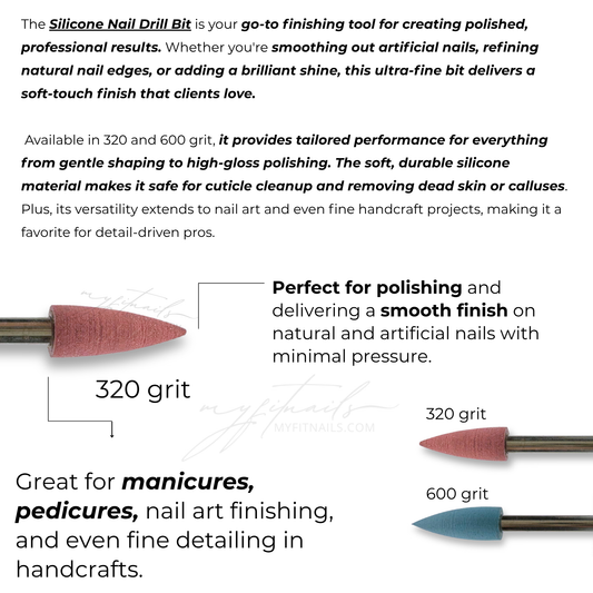Silicone Nail Drill Bit - 320 Grit