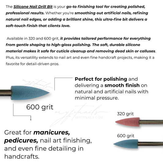 Silicone Nail Drill Bit - 600 Grit