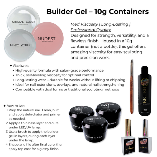 Builder Gel System - Beginner Kit 1 - 10g