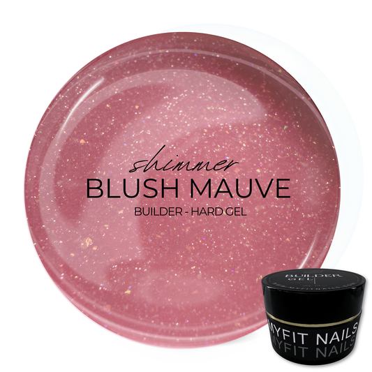 Builder Gel System - Shimmer Blush Mauve Hard Gel - In a Pot