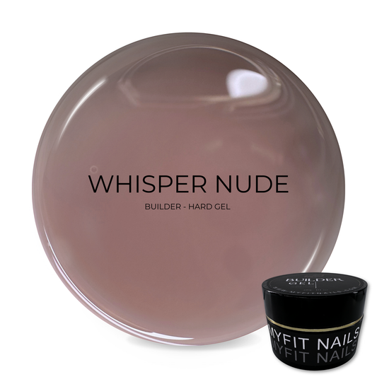 Builder Gel System - Whisper Nude Hard Gel - In a Pot