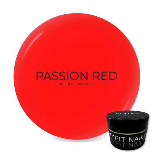 Builder Gel System - Passion Red Hard Gel - In a Pot