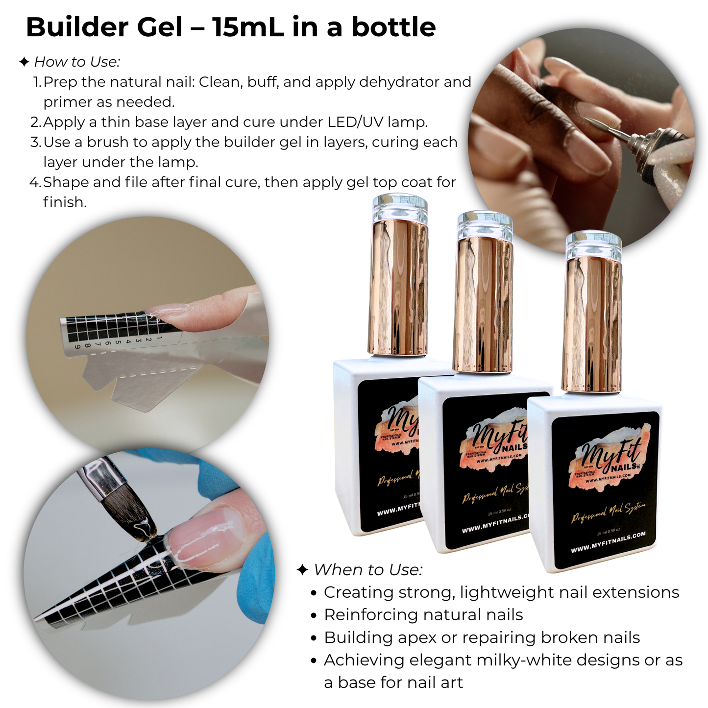 Builder Gel System - Soft Blush - In a bottle