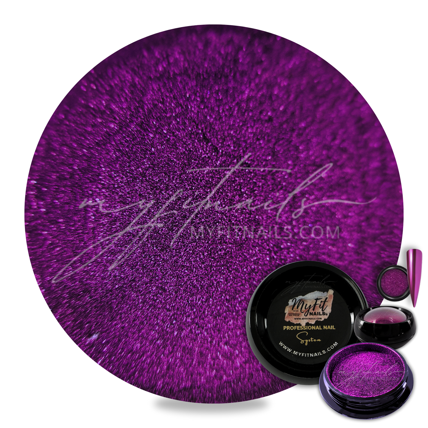 Chrome Nail Powder - Magenta #200-C