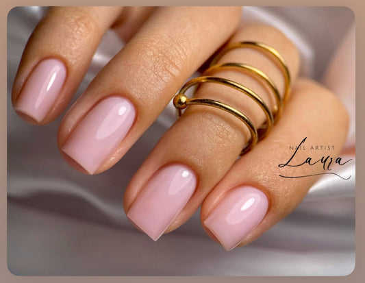 Rubber Base & Build Gel Polish - Snow Pink #6