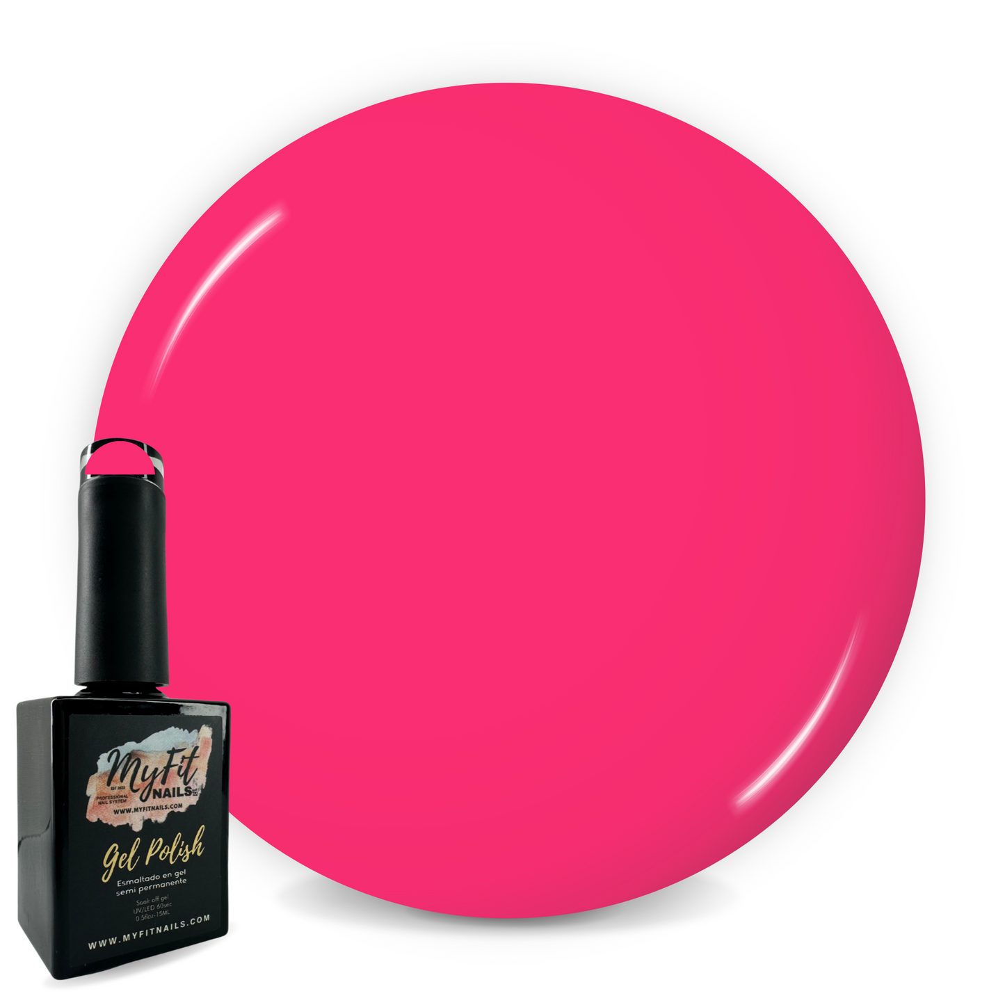 Gel Polish - Neon Pink #16
