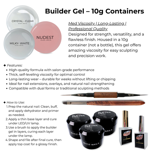 Builder Gel System - Beginner Bundle - 10g (NEW)