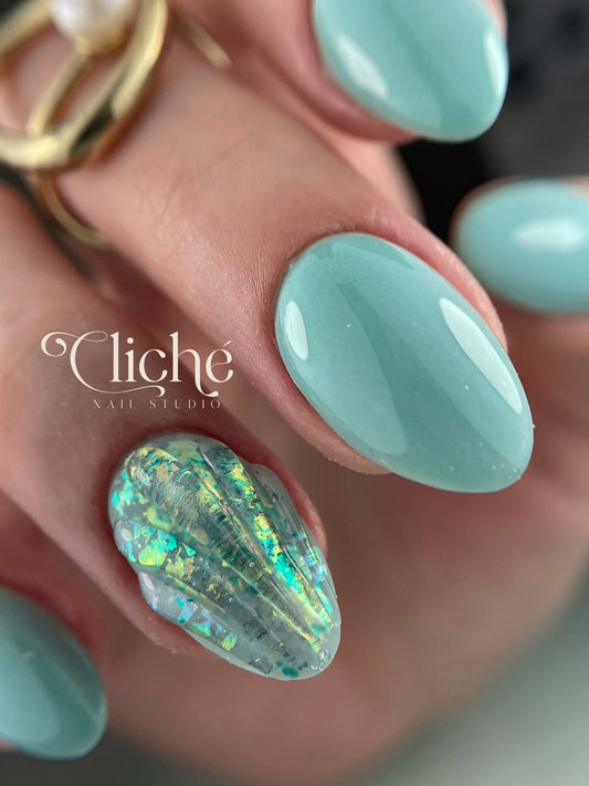 Dusty Opal Gold Emerald #211