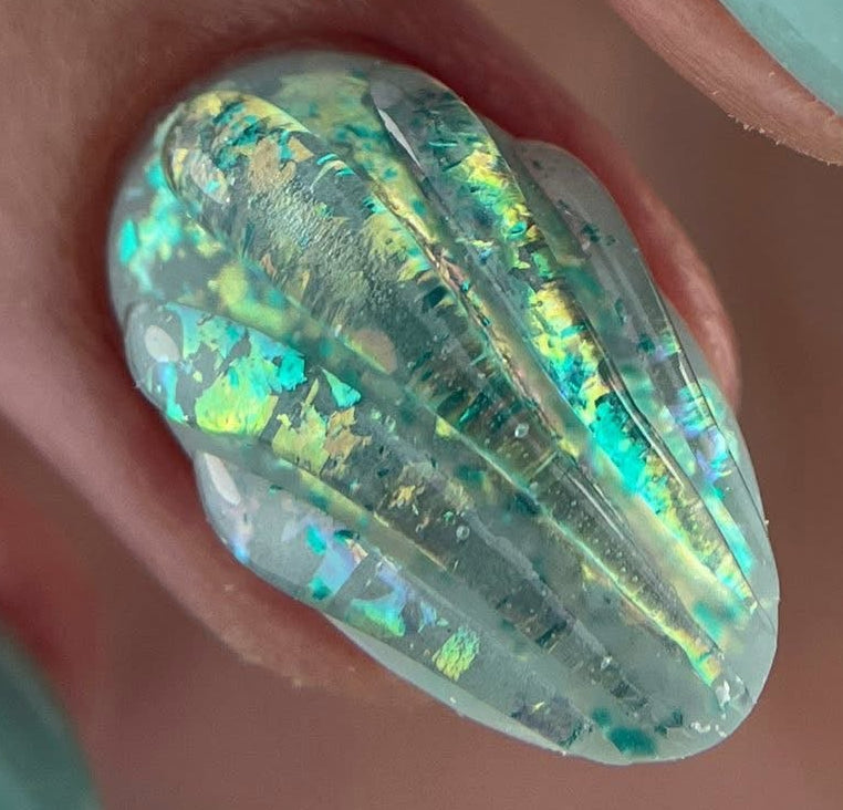 Dusty Opal Gold Emerald #211