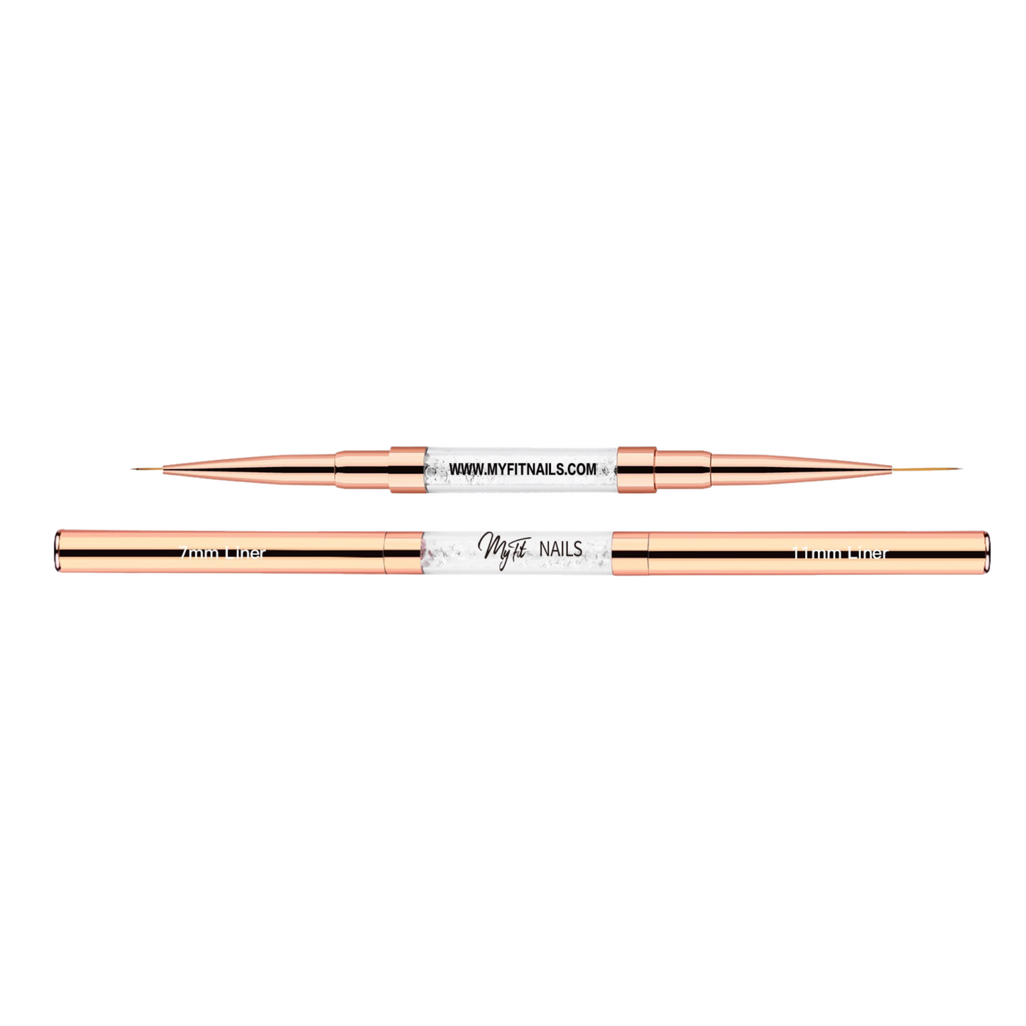 Dual-Ended Liner Nail Art Brush – 11mm + 7mm