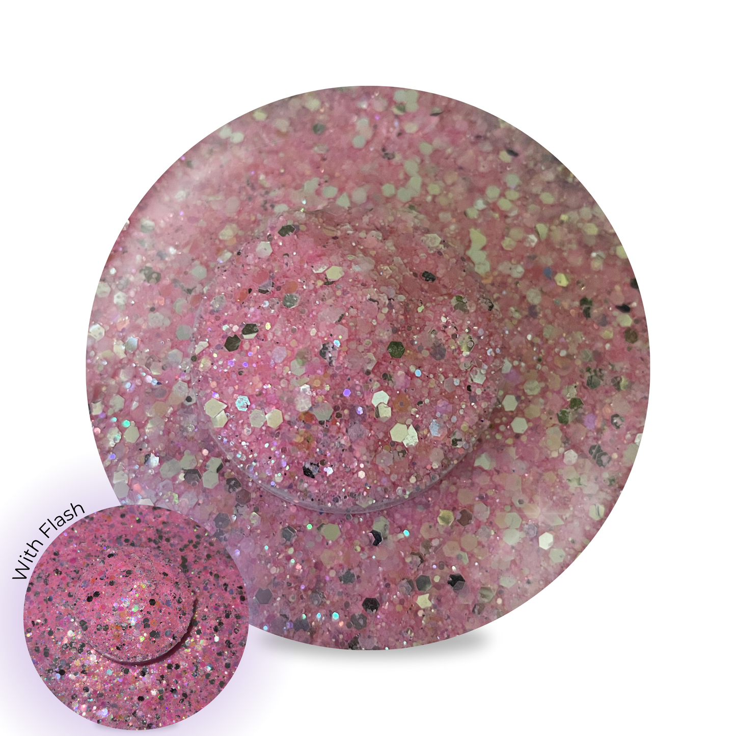 Nail Glitter - Glow In The Dark Pink #G12