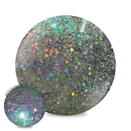 Nail Glitter - Ocean Silver #G21