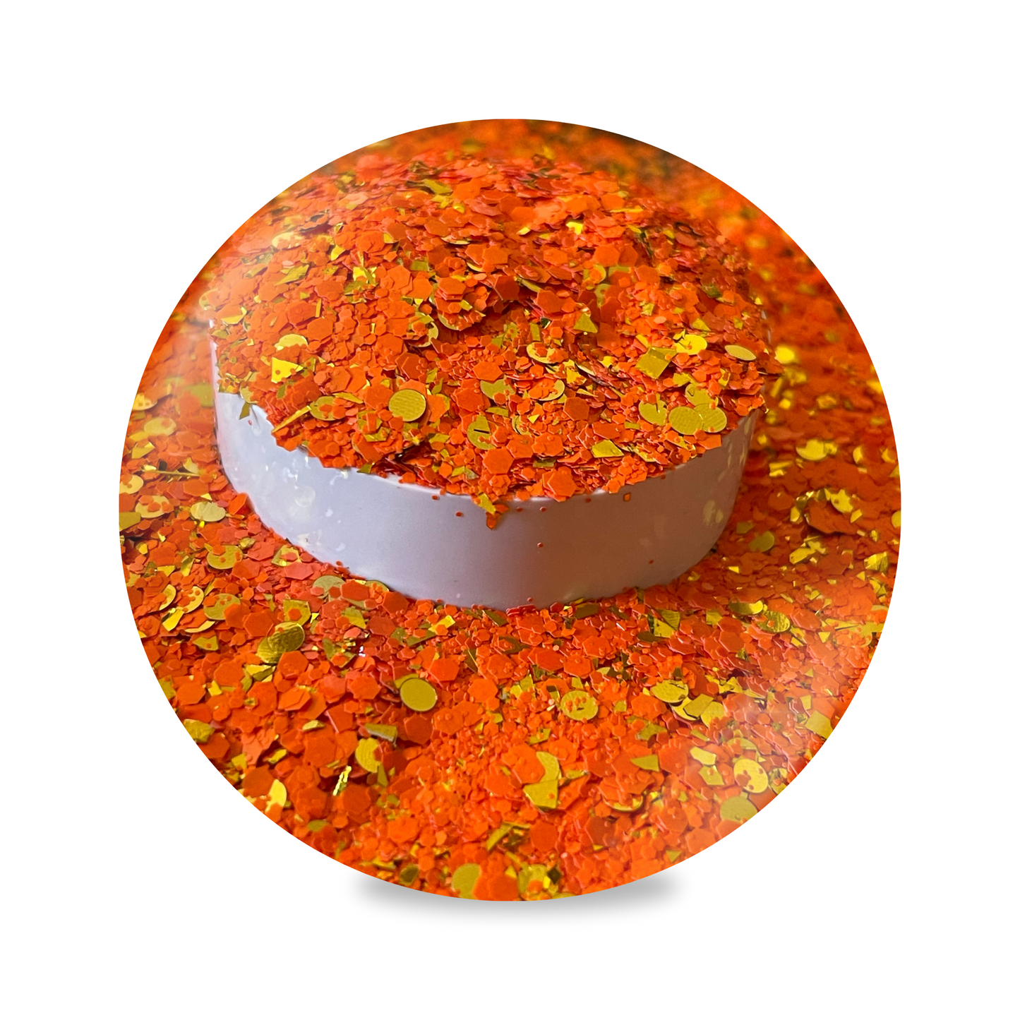 Nail Glitter - Orange Gold #G15