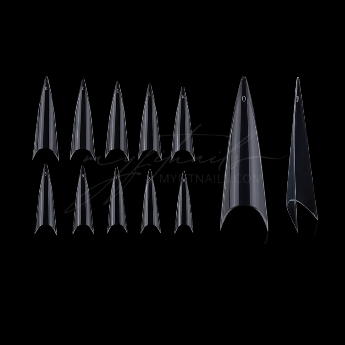 Nail Tips - Stiletto - Long