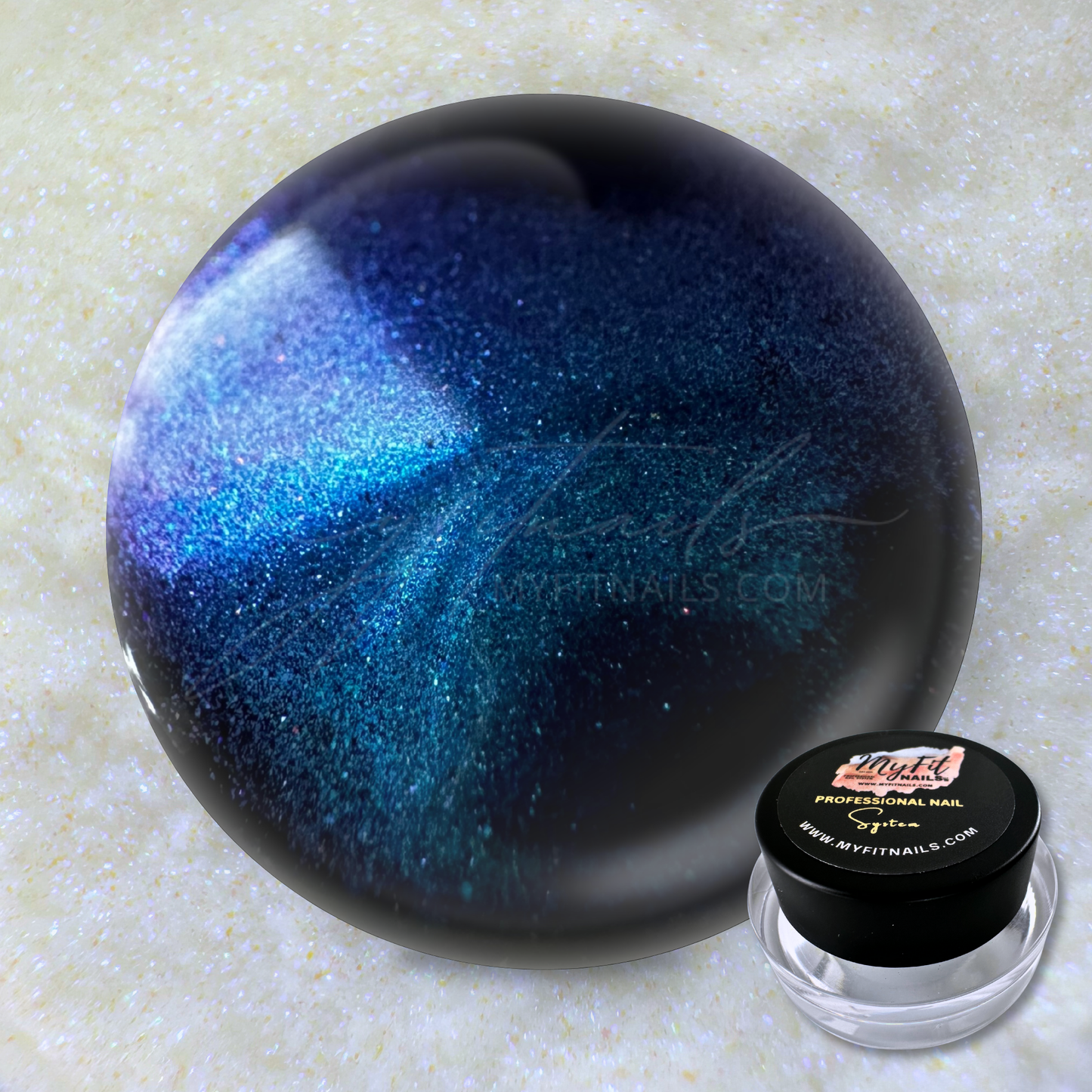 Pearl Effect Nail Powder - Blue Tone #199-A (Translucent)