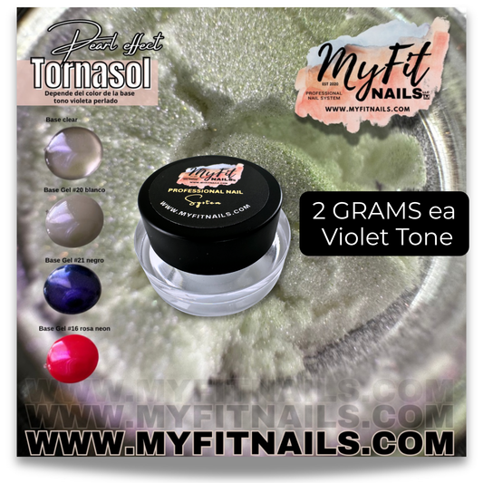 Pearl Effect Nail Powder - Violet Tone #199-C (Translucent)