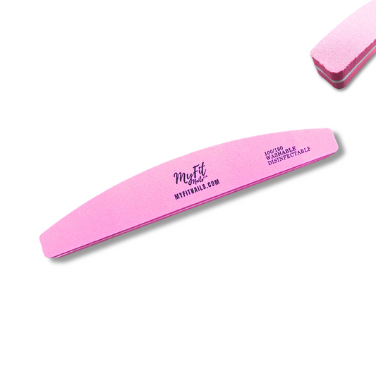 Premium Half-Moon Nail Buffer – 100/180 Grit