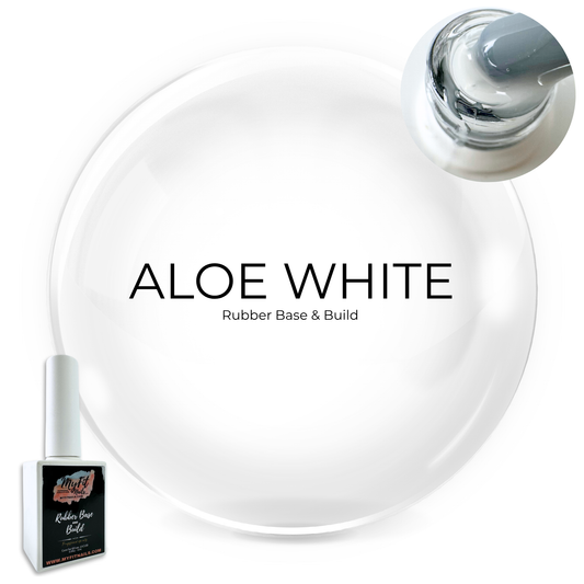 Rubber Base & Build Gel Polish - Aloe White #4 (Translucent)