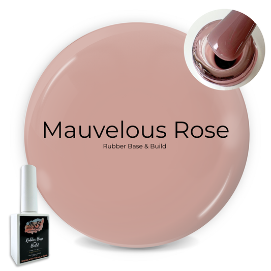 Rubber Base & Build Gel Polish - Mauvelous Rose #2 (Translucent)