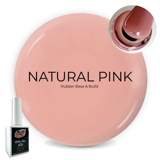 Rubber Base & Build Gel Polish - Natural Pink #1 (Translucent)