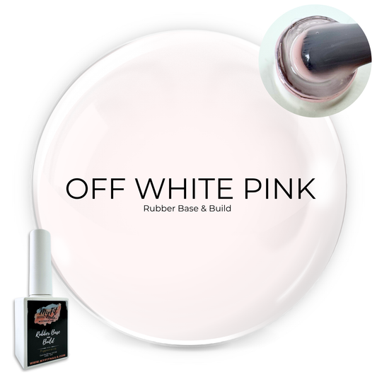 Rubber Base & Build Gel Polish - Off White Pink #5