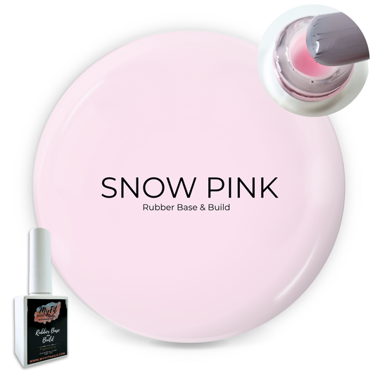 Rubber Base & Build Gel Polish - Snow Pink #6