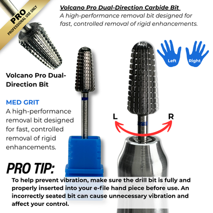 Volcano Pro Dual-Direction Carbide Bit