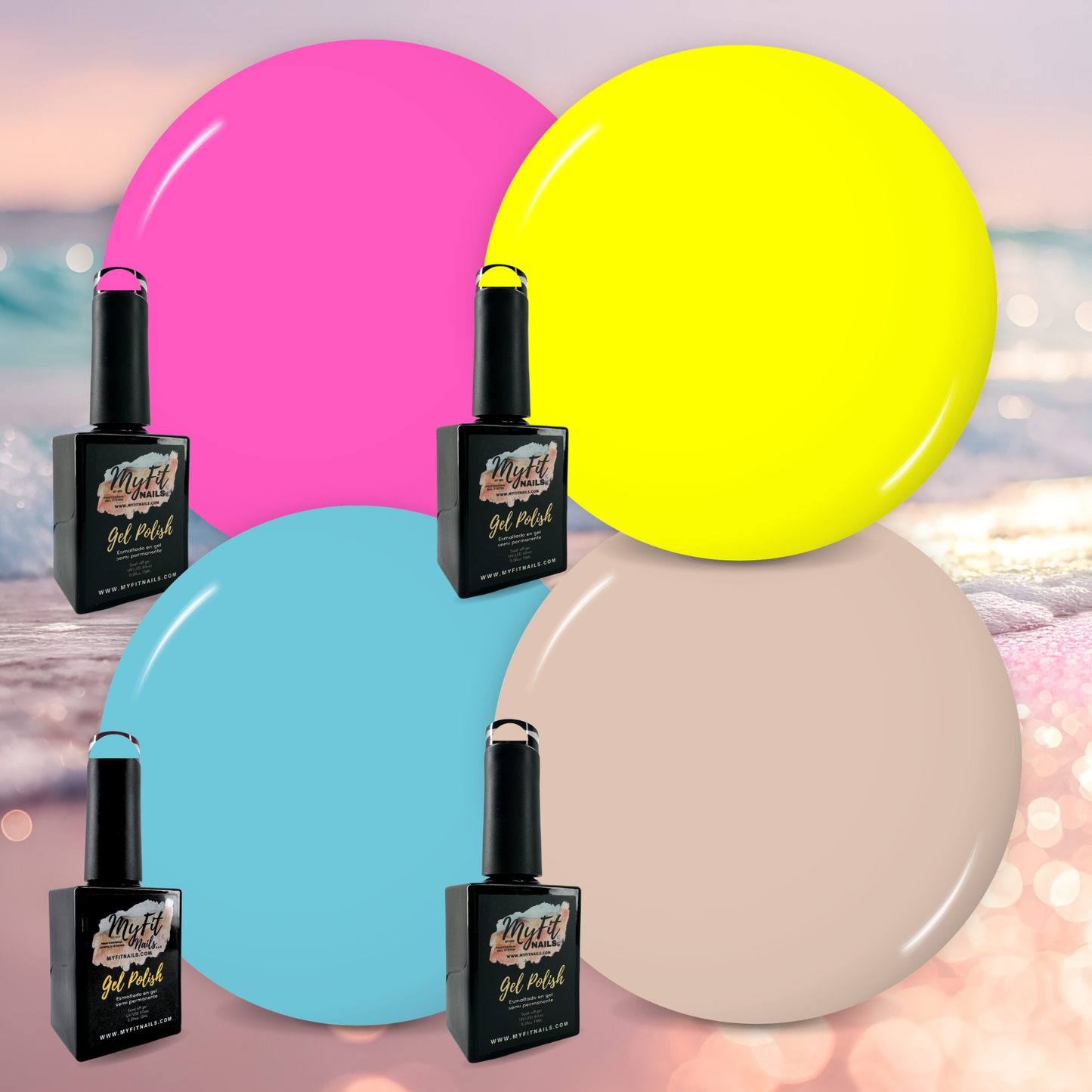 Gel Polish - Sunset Sorbet - Bundle Deal – #03, #11, #17, #24