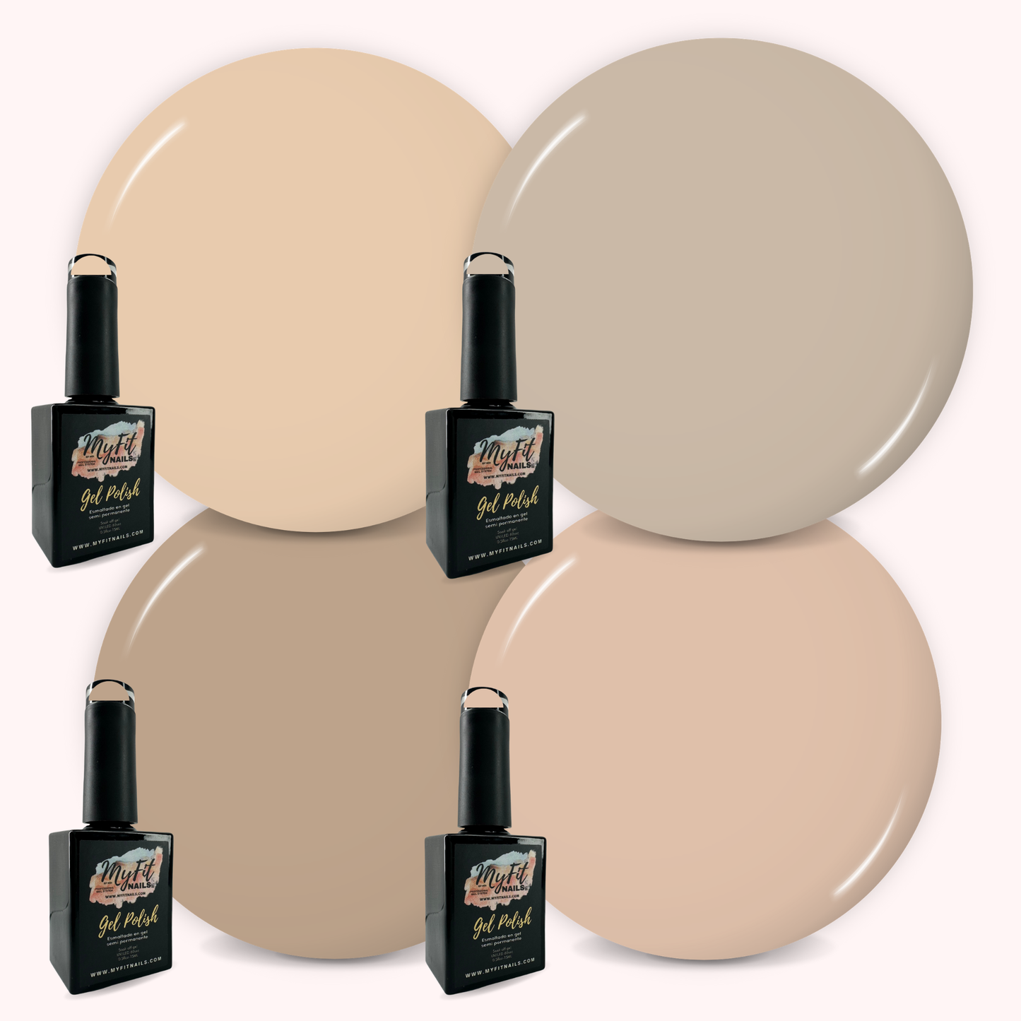 Nude Gel Polish - Bundle Deal – #4, #5, #6,#7