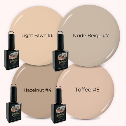 Nude Gel Polish - Bundle Deal – #4, #5, #6,#7